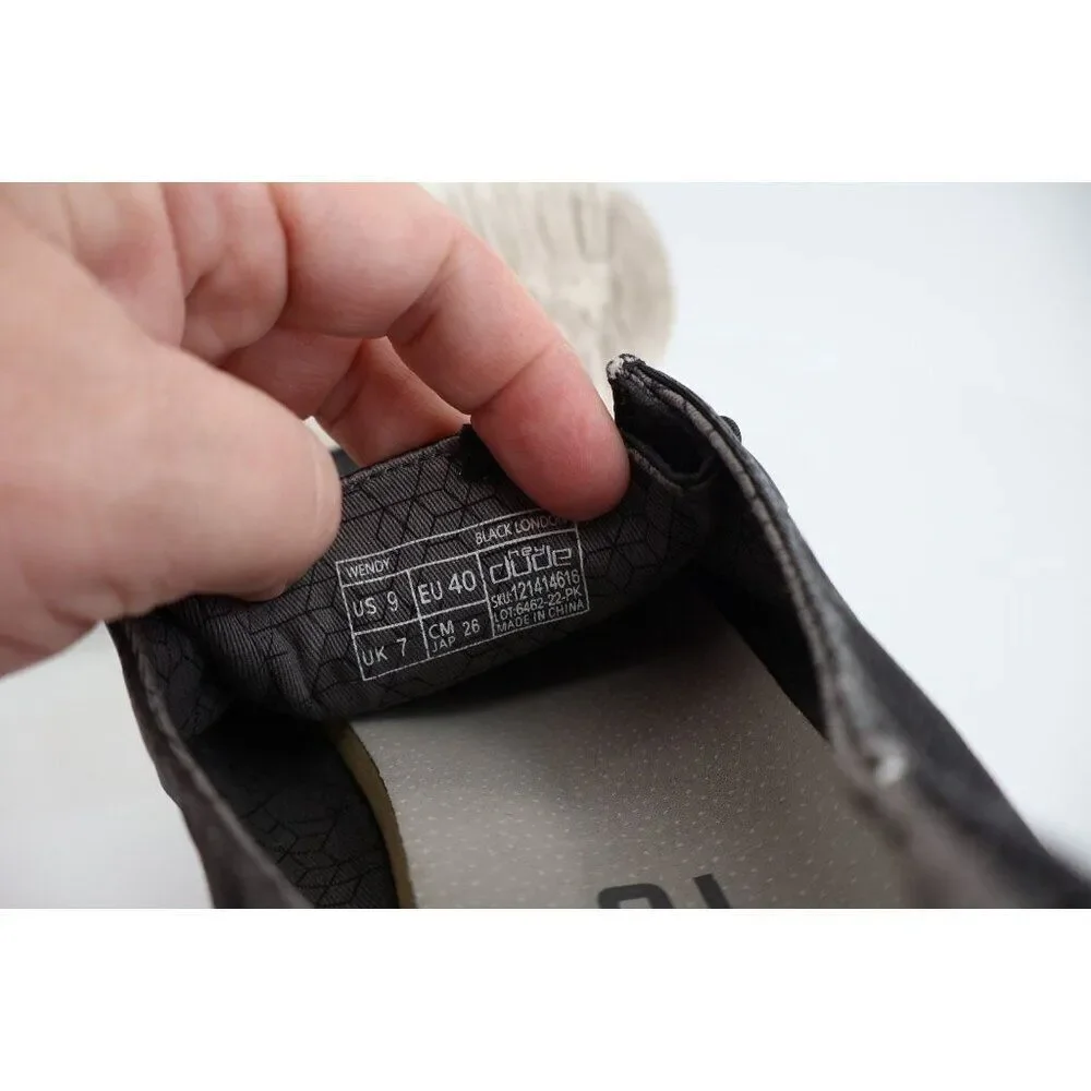 Hey Dude Wendy Size 9 Women’s Slip On Shoes Comfy Stretch Black London